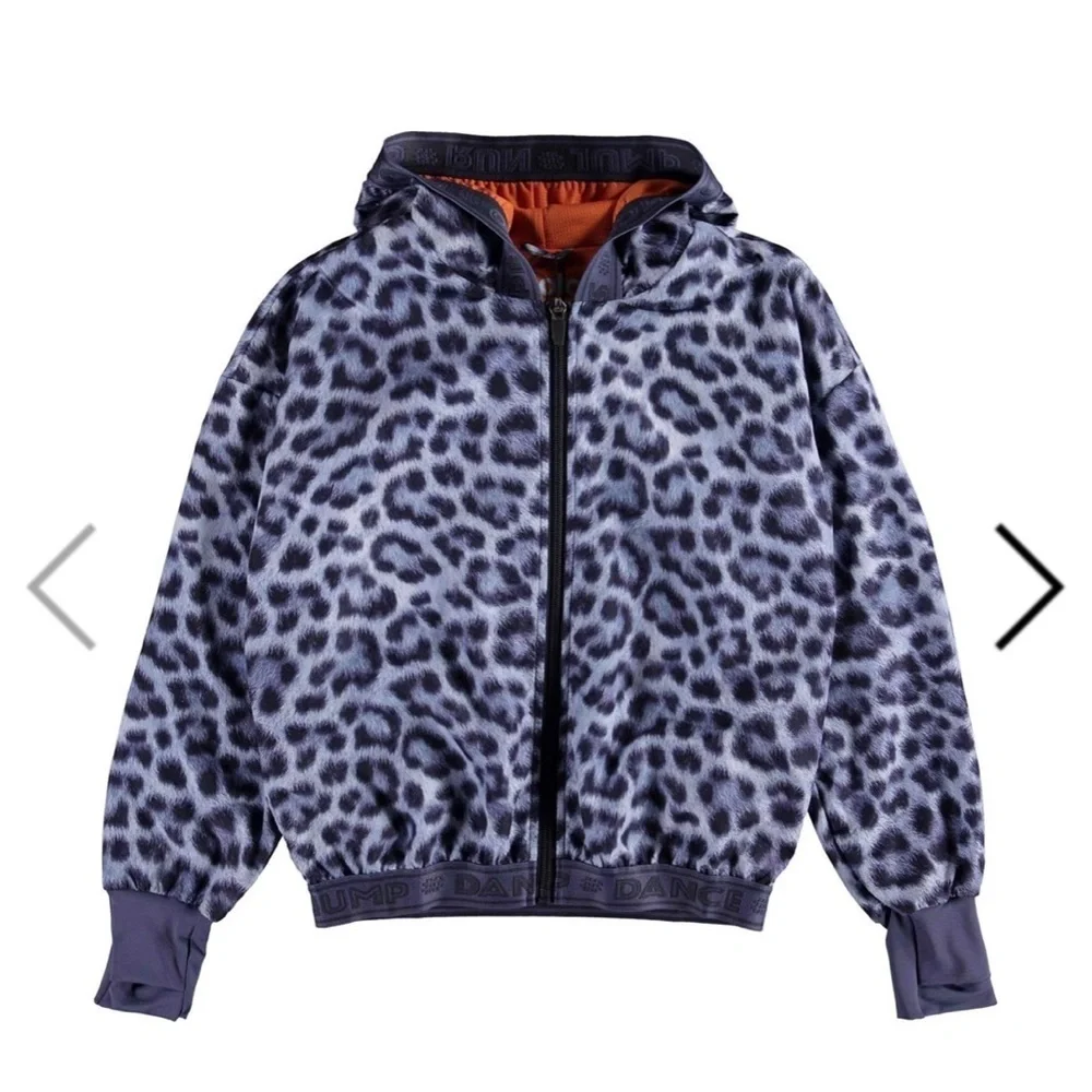 Molo Blue Leopard Kids Hoodie Euro size 170 to 176